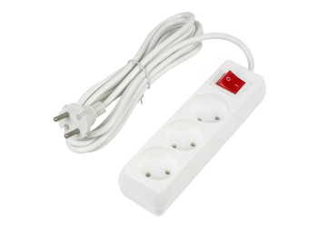 Удлинитель Uniel Ultra 3гн х 3м б/з S-CU3-3B White UL-00009995