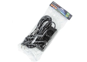 Удлинитель Uniel Ultra 3гн х 5м б/з S-CU3-5 Black UL-00009985