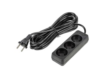 Удлинитель Uniel Ultra 3гн х 5м б/з S-CU3-5 Black UL-00009985