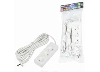 Удлинитель Uniel Ultra 3гн х 5м б/з S-CU3-5 White UL-00009984
