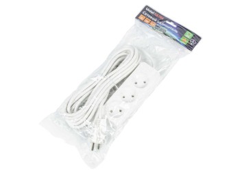 Удлинитель Uniel Ultra 3гн х 5м б/з S-CU3-5 White UL-00009984