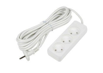 Удлинитель Uniel Ultra 3гн х 5м б/з S-CU3-5 White UL-00009984