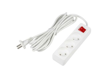 Удлинитель Uniel Ultra 3гн х 5м б/з S-CU3-5B White UL-00009996