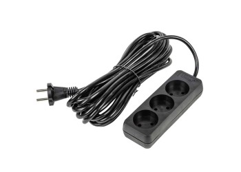 Удлинитель Uniel Ultra 3гн х 10м б/з S-CU3-7 Black UL-00009987