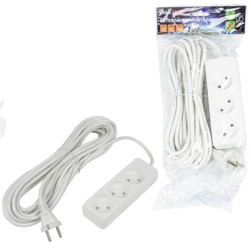 Удлинитель Uniel Ultra 3гн х 10м б/з S-CU3-7 White UL-00009986, купить в Минске по самой низкой цене