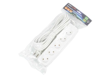 Удлинитель Uniel Ultra 5гн х 5м б/з S-CU5-5 White UL-00009991