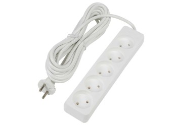 Удлинитель Uniel Ultra 5гн х 5м б/з S-CU5-5 White UL-00009991
