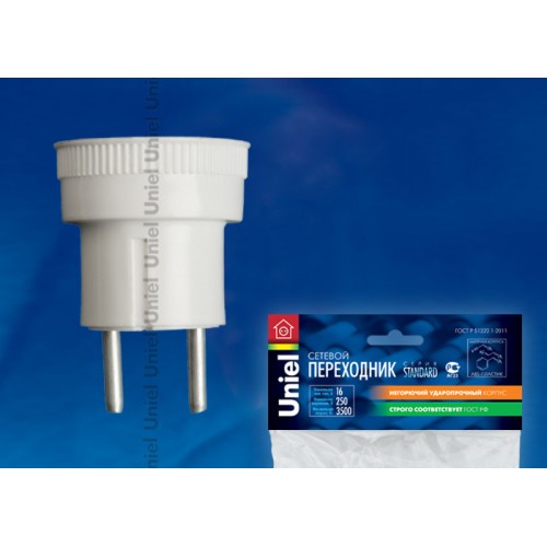 Переходник сетевой Uniel 1гн б/з Стандарт S-ES1-16R 06708, купить в Минске по самой низкой цене