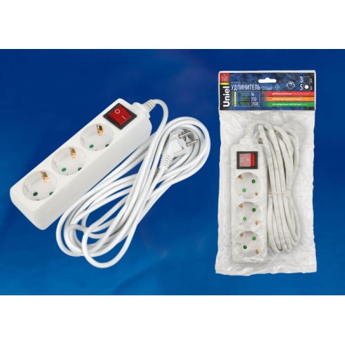 Удлинитель Uniel 3гн х 5м с/з Standard S-GCD3-5B 02922, купить в Минске по самой низкой цене