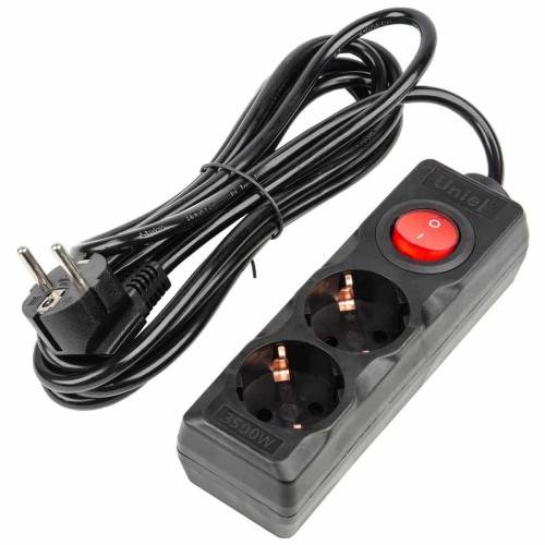 Удлинитель Uniel Ultra 2гн х 3м с/з S-GCU2-3B Black UL-00010011, купить в Минске по самой низкой цене