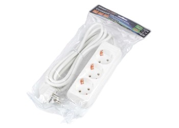 Удлинитель Uniel Ultra 3гн х 2м с/з S-GCU3-2 White UL-00010000