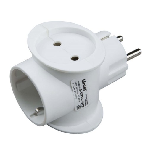 Переходник сетевой Uniel 1гн с/з 2гн б/з Стандарт S-GES3-16TB 06707, купить в Минске по самой низкой цене