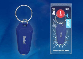 Фонарь-брелок светодиодный Uniel Standard Mini от батареек S-KL021-T Blue UL-00004094