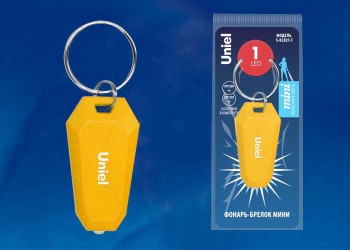 Фонарь-брелок светодиодный Uniel Standard Mini от батареек S-KL021-T Yellow UL-00004096