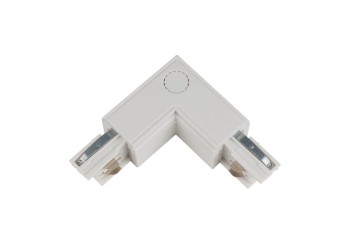 Соединитель для шинопроводов L-образный внутренний Uniel UBX-A22 White 09765