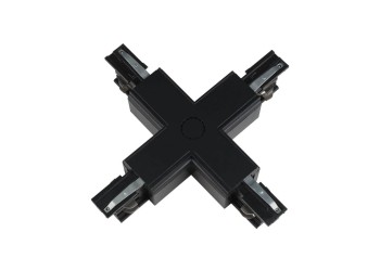 Соединитель для шинопроводов Х-образный Uniel UBX-A41 Black 09748