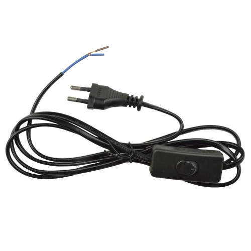 Шнур сетевой с вилкой и выключателем Uniel UCX-C10/02A-170 Black UL-00004429, купить в Минске по самой низкой цене