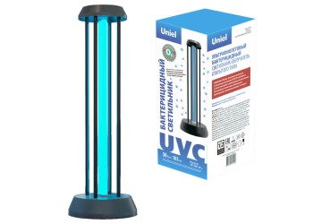 Ультрафиолетовая бактерицидная настольная лампа Uniel UGL-T01A-36W/UVCO Black UL-00007264
