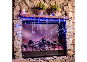 Уличная светодиодная гирлянда Uniel бахрома 220V синий ULD-B2007-100/TTK Blue IP44 UL-00007207