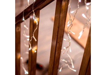 Уличная светодиодная гирлянда Uniel бахрома 220V белый ULD-B2007-100/TTK White IP44 UL-00007209