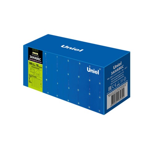 Светодиодная гирлянда Uniel занавес 220V теплый белый ULD-C1510-100/STA Warm White IP44 UL-00007249, купить в Минске по самой низкой цене