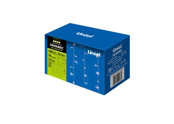 Светодиодная гирлянда Uniel занавес 220V теплый белый ULD-C1515-160/DTA Warm White IP20 UL-00005269