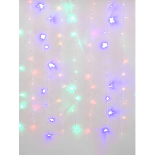 Светодиодная гирлянда Uniel занавес 220V разноцветный ULD-C2030-240/DTA Multi IP20 07943, купить в Минске по самой низкой цене