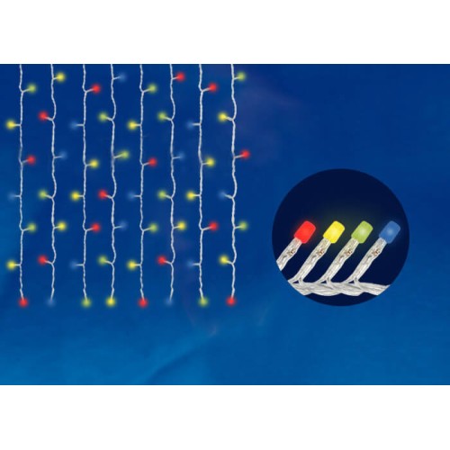 Светодиодная гирлянда Uniel занавес 220V разноцветный ULD-C2030-240/DTA Multi IP20 07943, купить в Минске по самой низкой цене