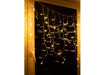 Уличная светодиодная гирлянда Uniel занавес 220V теплый белый- белый ULD-C2030-240/TTK WarmWhite-White IP44 UL-00003950