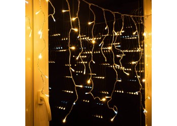 Уличная светодиодная гирлянда Uniel занавес 220V теплый белый- белый ULD-C2030-240/TTK WarmWhite-White IP44 UL-00003950