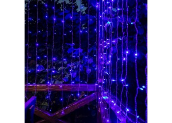 Уличная светодиодная гирлянда Uniel занавес 220V синий/белый ULD-C3020-240/TTK Blue-White IP44 UL-00007214