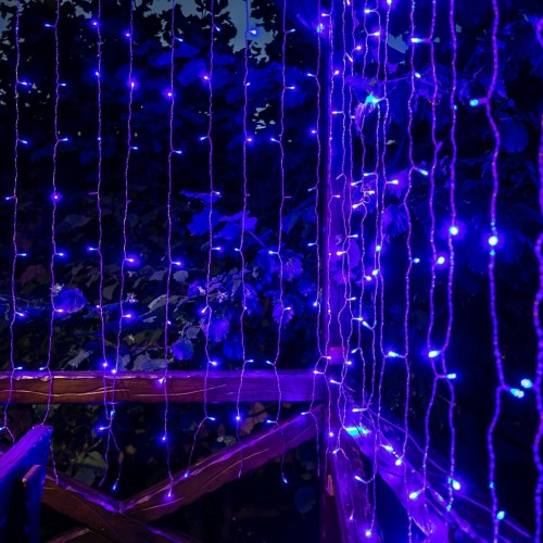Уличная светодиодная гирлянда Uniel занавес 220V синий/белый ULD-C3020-240/TTK Blue-White IP44 UL-00007214, купить в Минске по самой низкой цене