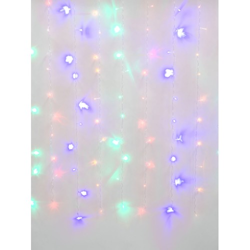 Уличная светодиодная гирлянда Uniel занавес 220V разноцветный ULD-C3020-240/TTK Multi IP44 UL-00007216, купить в Минске по самой низкой цене