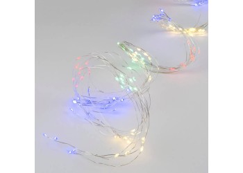 Уличная светодиодная гирлянда Uniel Лучи росы 220V разноцветный ULD-E0200-200/STA Multi IP44 UL-00007284