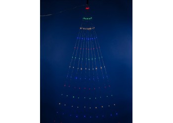 Уличная светодиодная гирлянда Uniel Лучи росы 220V разноцветный ULD-E0200-200/STA Multi IP44 UL-00007284