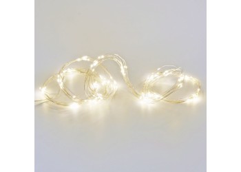 Светодиодная гирлянда Uniel ULD-E0200-200/STB/3AA WARM WHITE IP44 UL-00008667