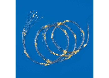 Светодиодная гирлянда Uniel ULD-E0200-200/STB/3AA WARM WHITE IP44 UL-00008667