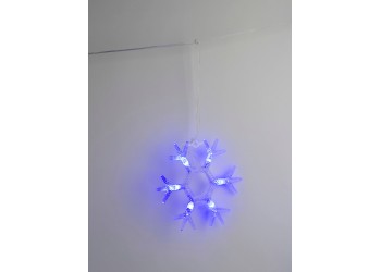 Светодиодная гирлянда Uniel занавес Снежинки-1 220V синий ULD-E1503-036/DTA Blue IP20 Snowflakes-1 UL-00001406