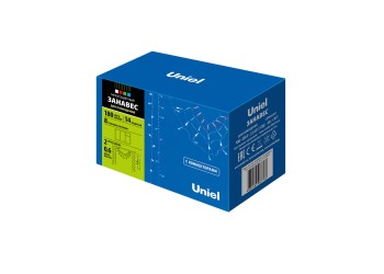 Светодиодная гирлянда Uniel занавес Радуга 220V разноцветный ULD-E1906-180/DTK MULTI IP20 RAINBOW-2 UL-00001411