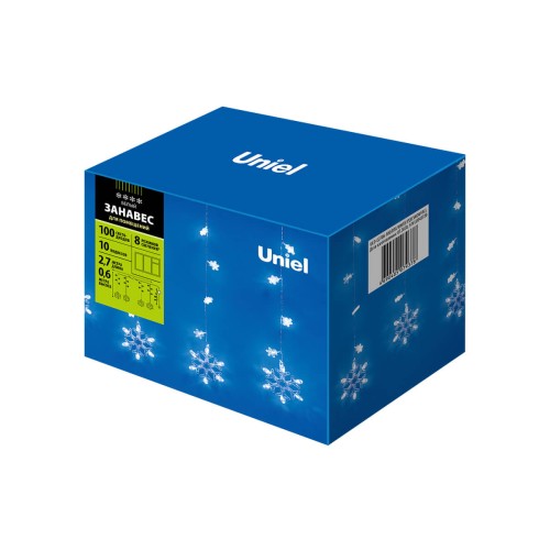 Светодиодная гирлянда Uniel занавес 220V белый ULD-E2706-100/DTA White IP20 SNOWFALL 11129, купить в Минске по самой низкой цене