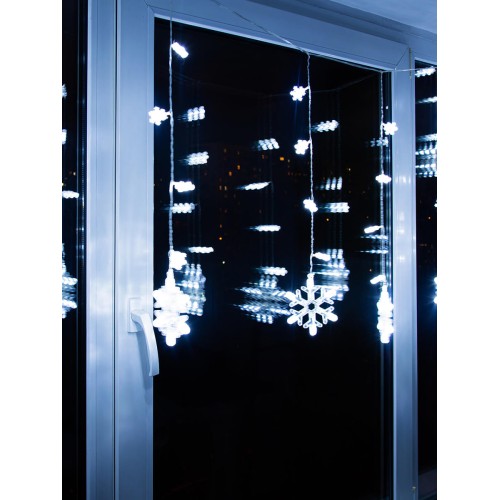 Светодиодная гирлянда Uniel занавес 220V белый ULD-E2706-100/DTA White IP20 SNOWFALL 11129, купить в Минске по самой низкой цене