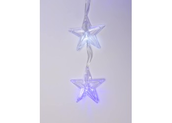 Светодиодная гирлянда Uniel занавес 220V белый ULD-E5505-196/DTK WHITE-BLUE IP20 STARS-1 UL-00001410