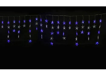 Светодиодная гирлянда Uniel занавес 220V белый ULD-E5505-196/DTK WHITE-BLUE IP20 STARS-1 UL-00001410