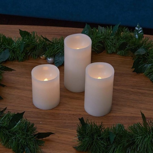 Фигурка светодиодная «Свеча» 7,5х15,1см Uniel ULD-F050 Warm White Candle Set3 UL-00007256, купить в Минске по самой низкой цене