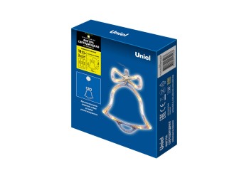 Подвесной светодиодный светильник «Колокольчик» Uniel ULD-H1620-010/STA/3AAA Warm White IP20 Bell UL-00007253