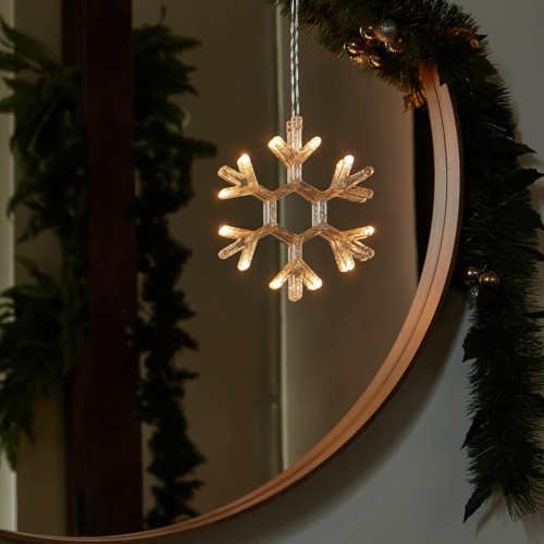 Подвесной светодиодный светильник «Снежинка» Uniel ULD-H1819-012/STA/3AAA Warm White IP20 Snowflake UL-00007251, купить в Минске по самой низкой цене