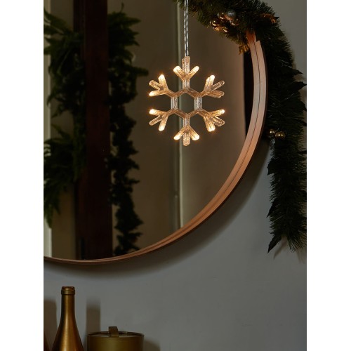 Подвесной светодиодный светильник «Снежинка» Uniel ULD-H1819-012/STA/3AAA Warm White IP20 Snowflake UL-00007251, купить в Минске по самой низкой цене