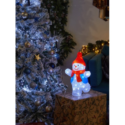 Фигурка светодиодная «Снеговик-2» 34x22см Uniel ULD-M2234-040/STA 11030, купить в Минске по самой низкой цене
