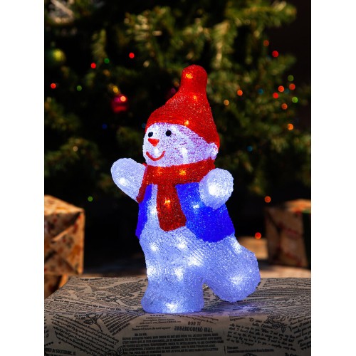 Фигурка светодиодная «Снеговик-2» 34x22см Uniel ULD-M2234-040/STA 11030, купить в Минске по самой низкой цене