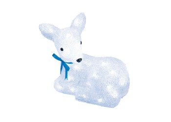 Фигурка светодиодная «Лежащий оленёнок-1» 26x29см Uniel ULD-M2926-040/STA 11031